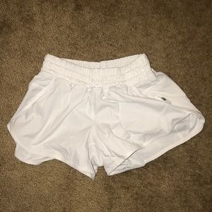 White Lululemon Tracker Short 4”